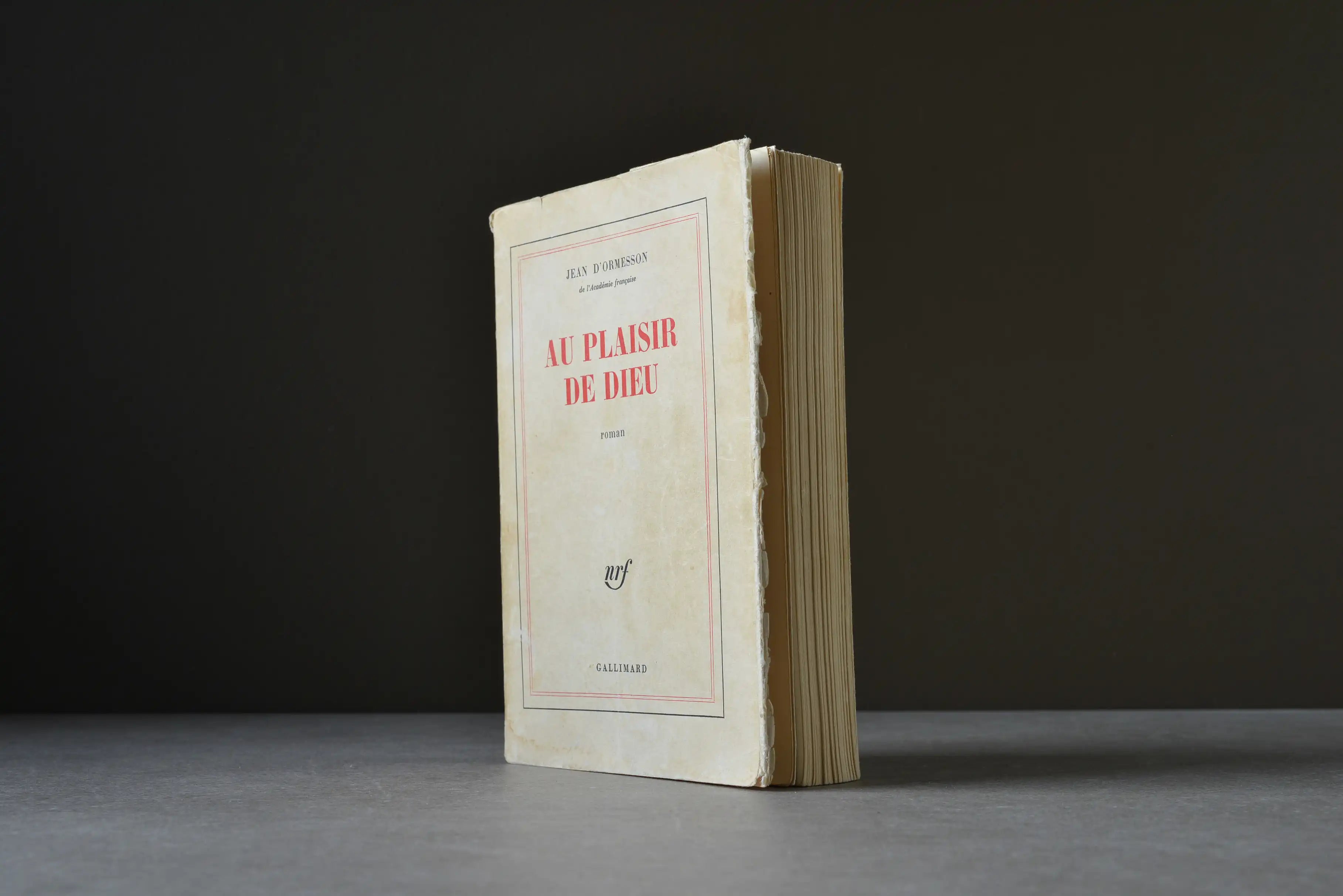 D'Ormesson, Jean - AU PLAISIR DE DIEU - Gallimard - 9782070290475 - Satisfaisant -  livre usagé